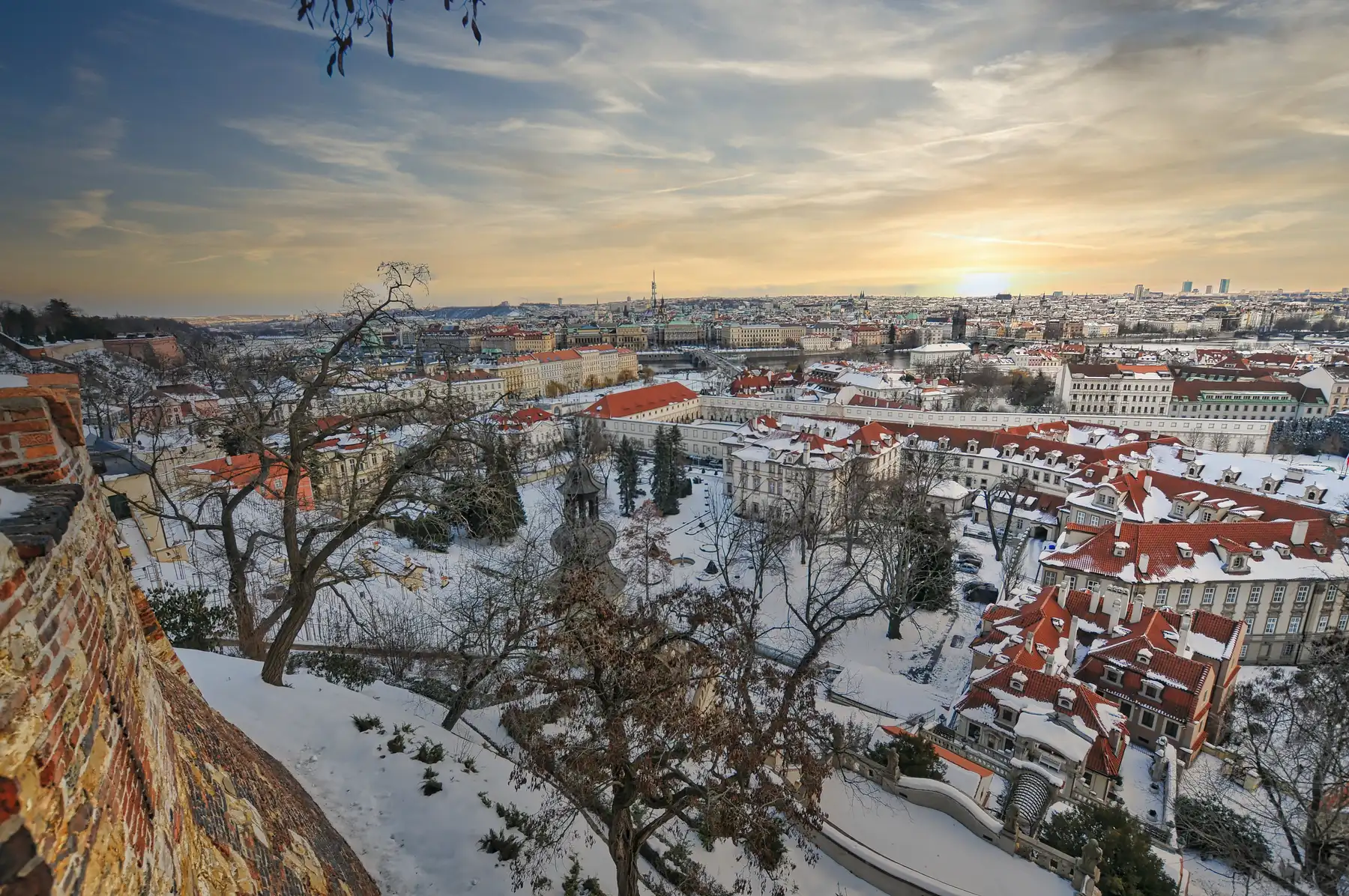 Panoramic view of Prague