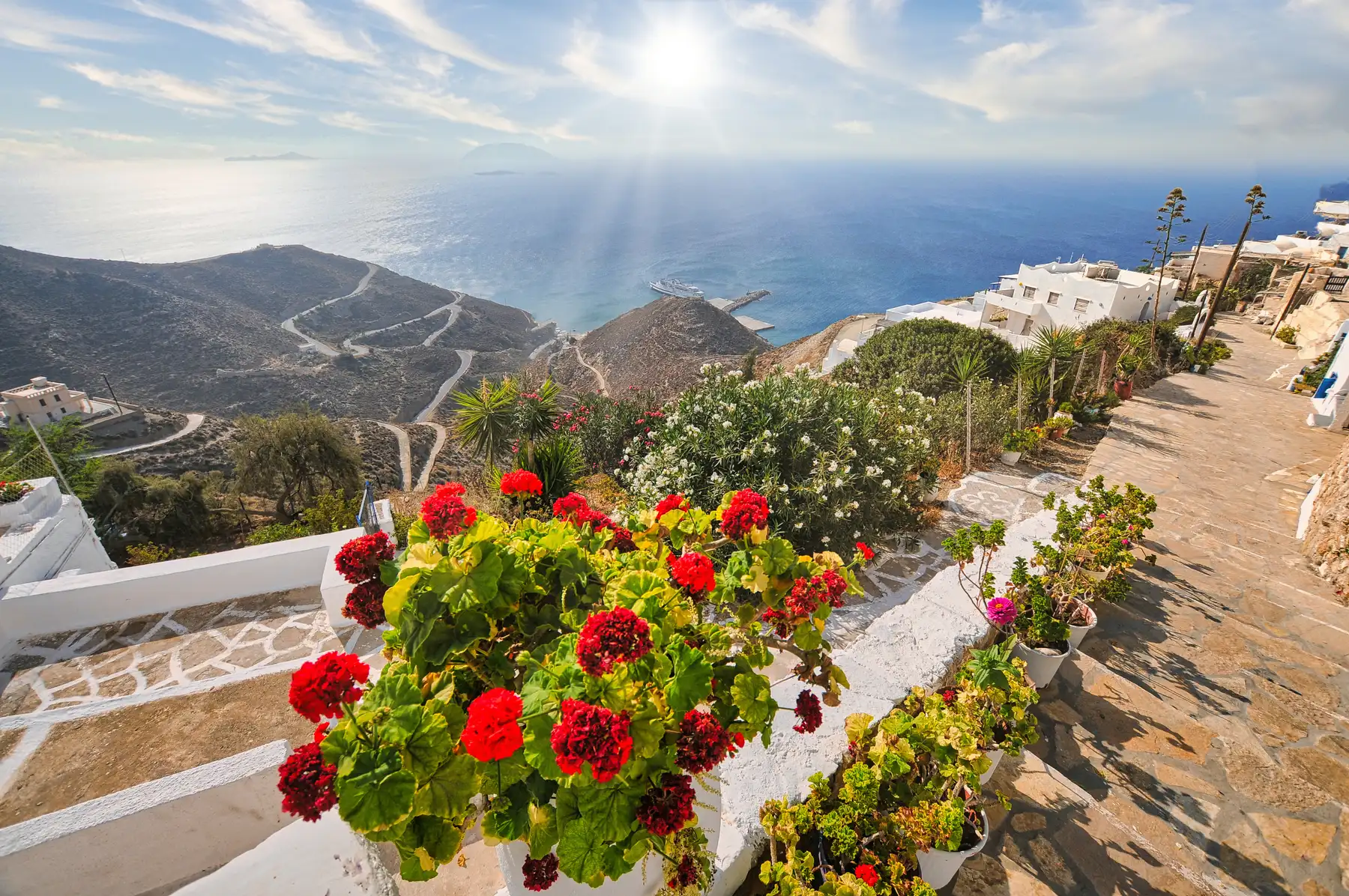 Anafi island in Greece
