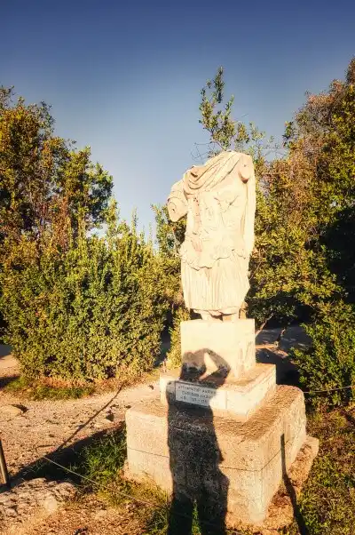 Headless Roman marble statue of Adrianos