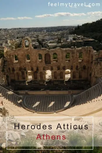 Odeon of Herodes Atticus Athens amphitheater aerial view ancient theatre Acropolis Greece