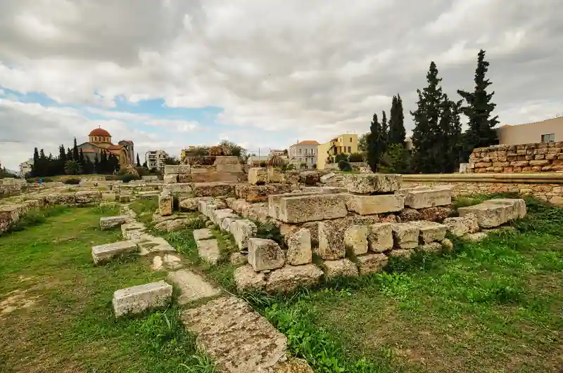 Kerameikos Cemetery Athens archaeological grounds ruins ancient Greek burial site Greece