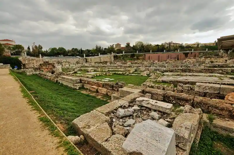 Kerameikos Cemetery Athens ruins panoramic view ancient burial ground Greece archaeological site