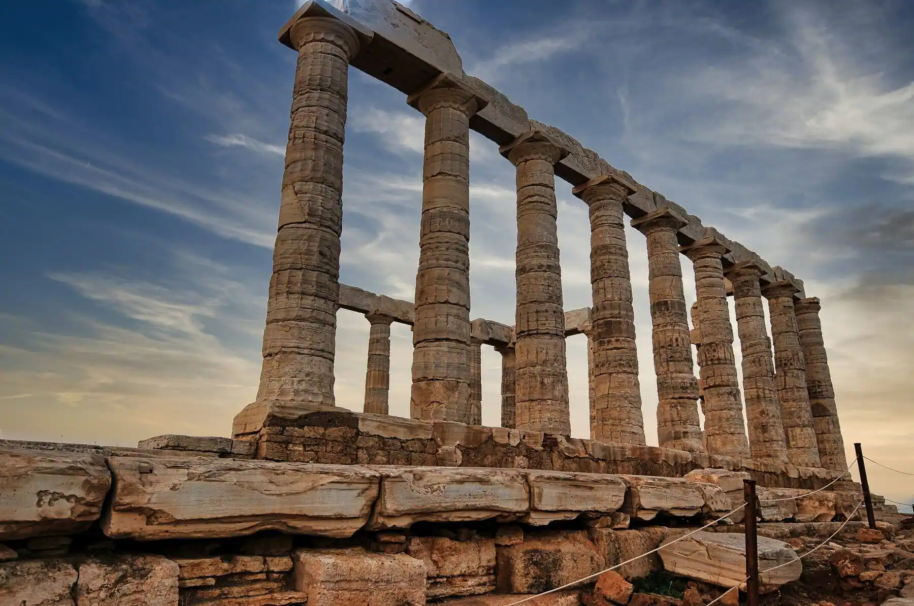Poseidon temple in Cape Sounion