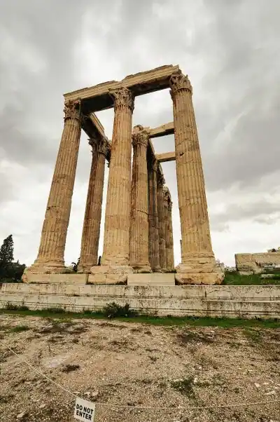 Temple of Olympian Zeus Athens columns ancient Greek temple Olympieion historic landmark Greece