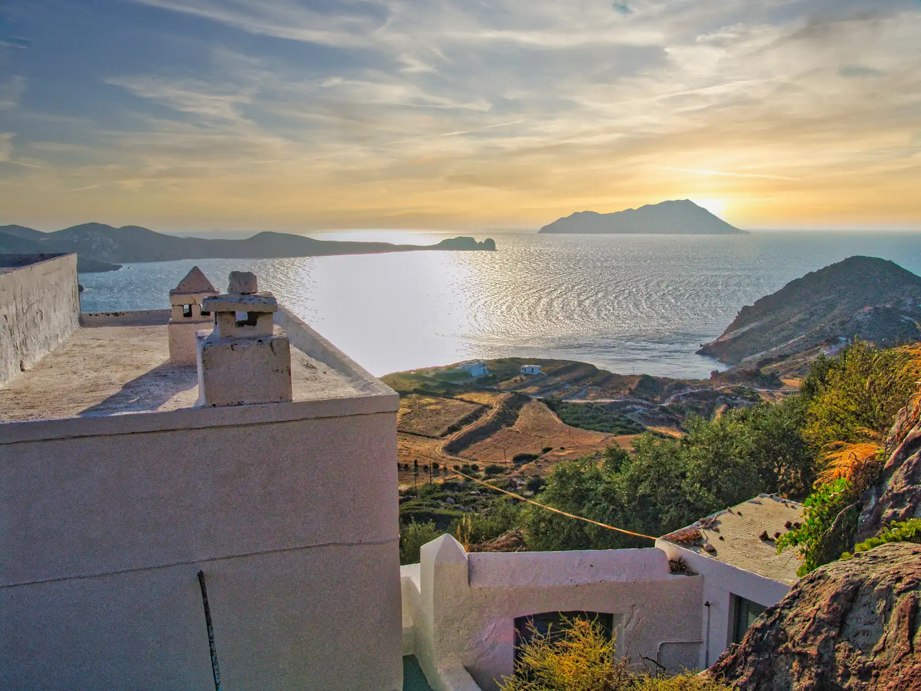 Milos island in Greece