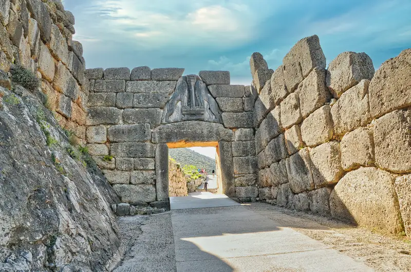 The Lion Gate at Mycenae, an easy day trip from Nafplio