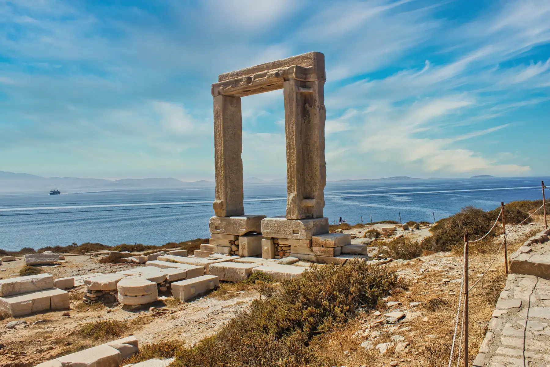 Naxos island in Greece