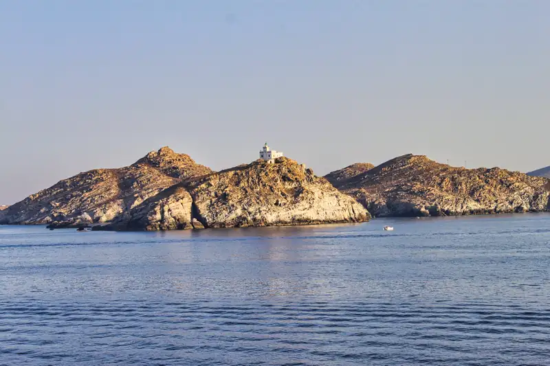 Small chapel on a rocky islet off the coast of Naxos
