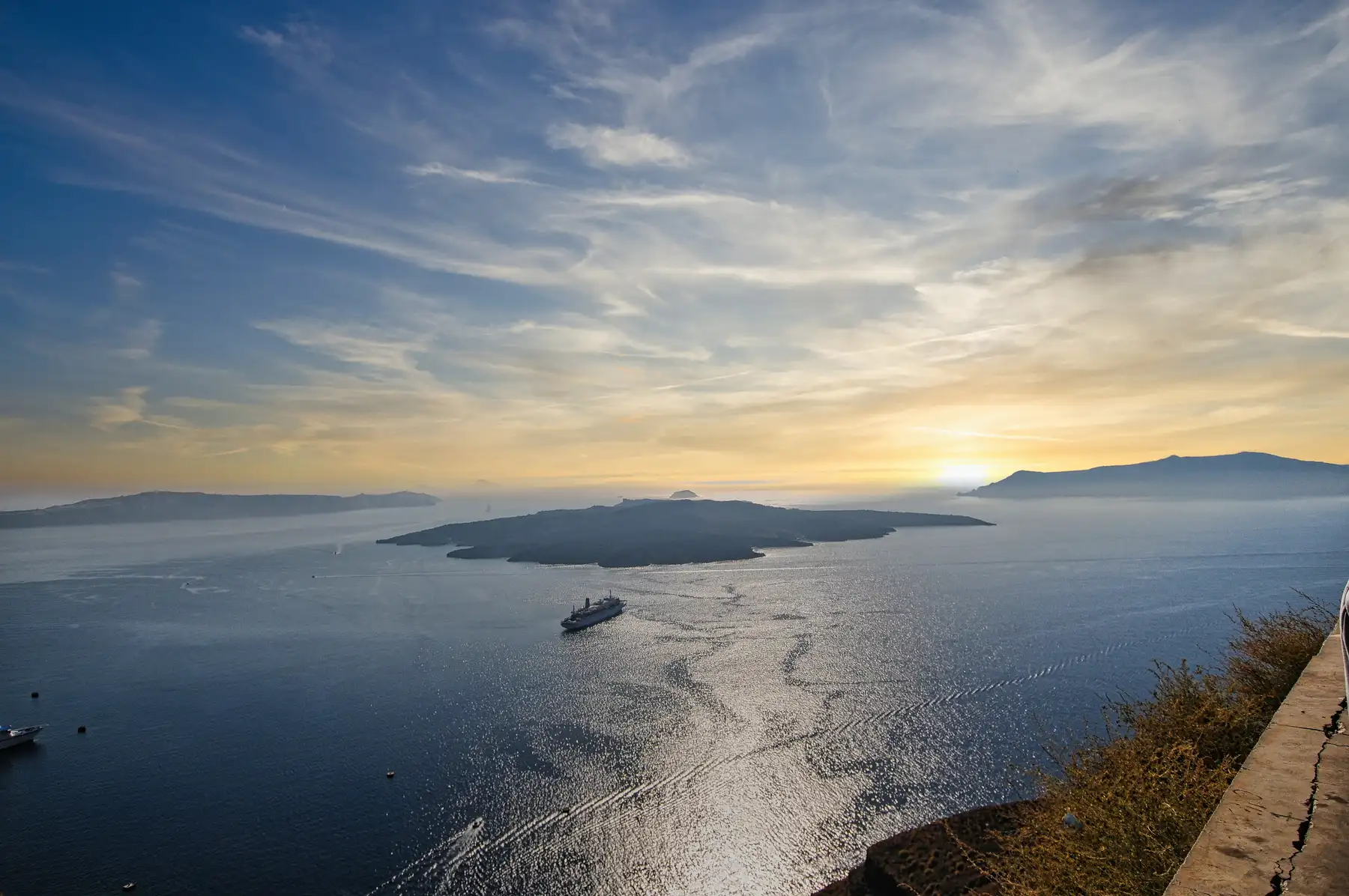 Santorini island in Greece